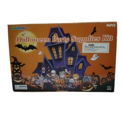 Halloween Party Supplies Kit 96pcs. Funlittletoys