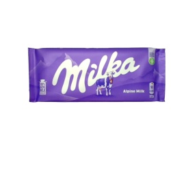 Chocolate Bar Milka Alpine Milk 100g.