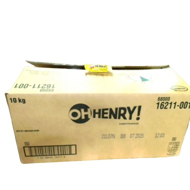 Oh Henry! Bars Snack Size 10kg. Bulk Box  ($0.19ea. Or 6/$0.99)