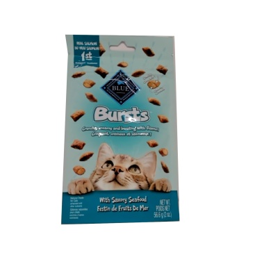 Cat Treats Bursts W/salmon Seafood 56.6g. The Blue Buffalo Co. (endcap)