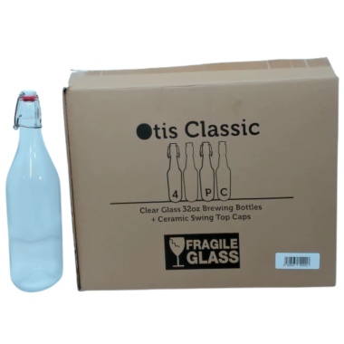 Brewing Bottles 32oz. 4pk. Swing Top Cap (or B/u $2.99ea)