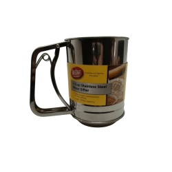 Flour Sifter 3 Cup Stainless Steel Triple Screen Tablecraft