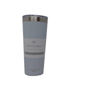 Hydration Tumbler 20oz. Grey Vacuum Insulated Stainless Steel Phantom Chef