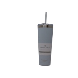 Hydration Tumbler 25oz. Grey Vacuum Insulated Stainless Steel Phantom Chef