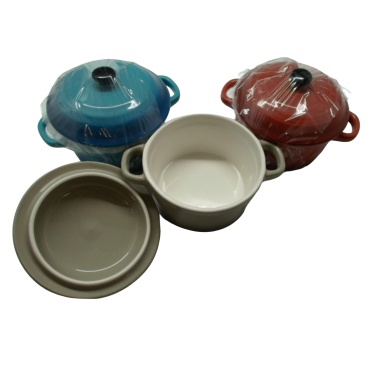 Over Dish 283mL Round Ceramic Assorted Colours - each sold individually