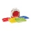 Sectional Tray Plates 4pk. 3 Sections Plastic Arrow For Kids