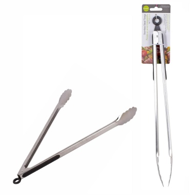 TONGS 16 S/S W/RUBBER CUSHION & PU L.GOURMET