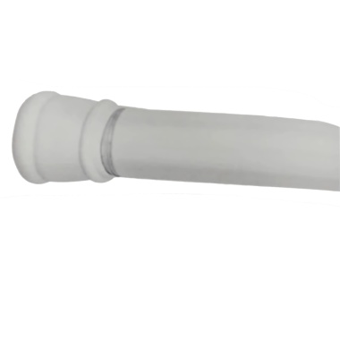 Adjustable tension shower curtain rod 41-74 inch 104x188cm white