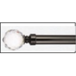 curtain rod Black extendable diamond"3/4'diam, 48' x 84 inch"