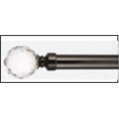 curtain rod Black extendable diamond