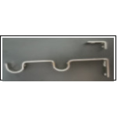 curtain rod Silver double support ,16 -19mm