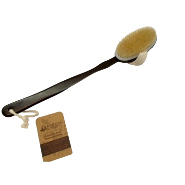 Exfoliating Shower Brush 16 Wood Handle Natural Elements