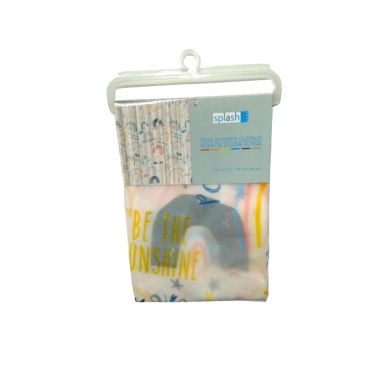 PEVA Shower Curtain Happy Rainbow 70 x 72