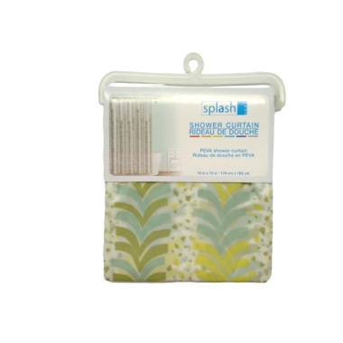 PEVA Shower Curtain Moss Green 70 x 72