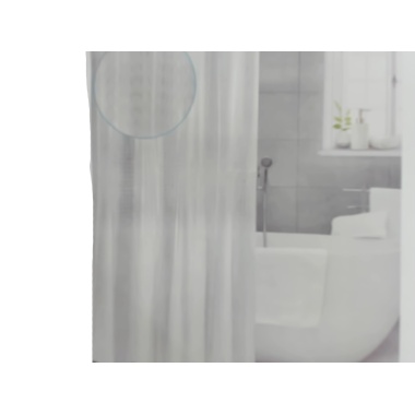 shower curtains 3D ombre with metal grommets 70x72inch 178x183cm white