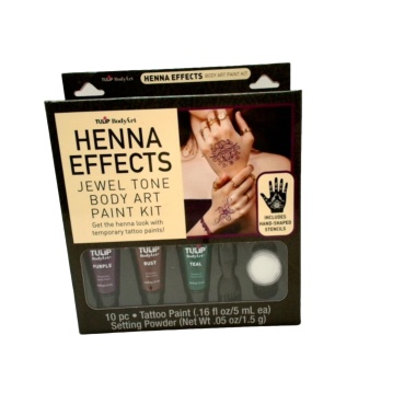 Henna Effects Jewel Tone Body Art Paint Kit 10pc. 5ml.
