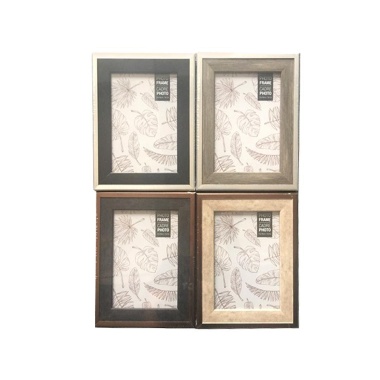 Frame Woodgrain/Metallic 5x7, 4asst, PS, shrink, pdq