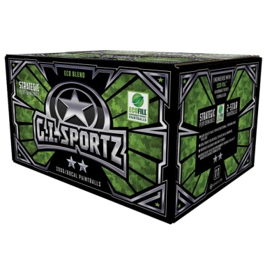Gi Sportz Paintballs 2 Star 2000ct .68 cal