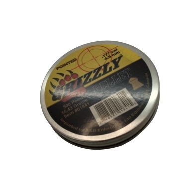 Pellet Pointed 4.5mm 500pk. 9.4grs Grizzly