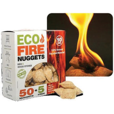 Eco Fire Nuggets 55 Per Box - Non Toxic Easy To Light (special Price)