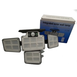 Solar 228 LED Light PIR Motion Sensor Multiple Head With Remote (Model: 1788)