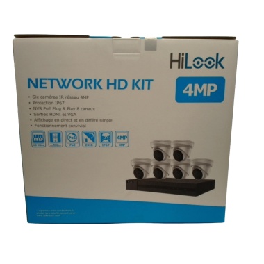 HiLook 8 channel Network Video Recorder 2TB kit with 6 cameras