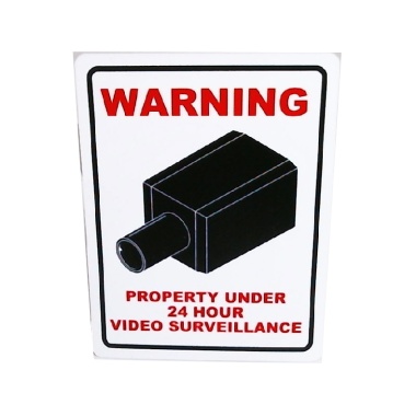 Warning Sign Small 5.5x7