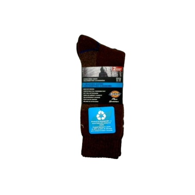Socks Men's 2pk. 4 Seasons Cushioned Crew Brown Dickies (or 3/$9.99)