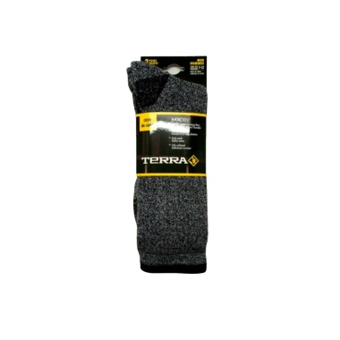 Socks Men's Crew 2pk. Black Mix Terra