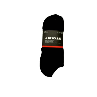 Socks Men's Low Cut 10pk. Black Airwalk Size 10-13