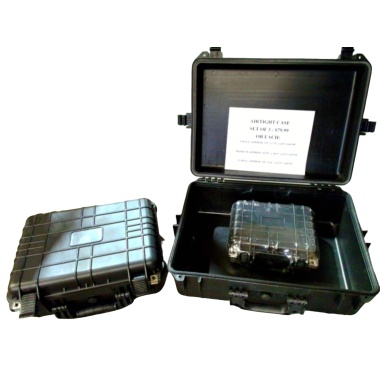 Airtight Case Set Of 3 Black Plastic (or $19.99, $29.99, $49.99)