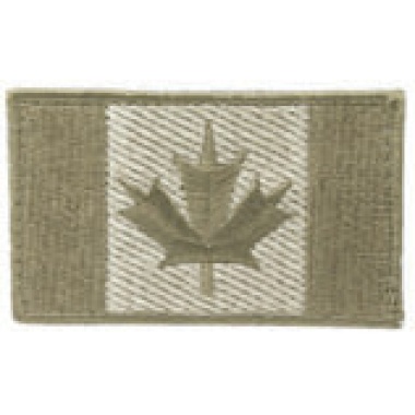 Canadian Flag Patch - Coyote 3.25x2 Inch 8.25x5cm