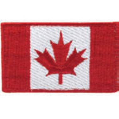 Canadian Flag Patch - Red 3.25x2 Inch 8.25x5cm