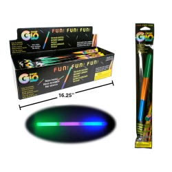 Neon Glo Light Stick 12 Tri-colour foil bag"