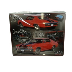 Metal Sign 19 x 9" LS6 70 Chevelle SS"