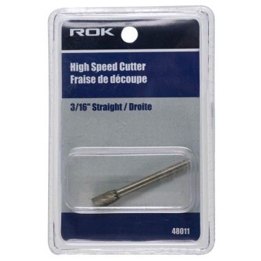 High speed cutter 3/16 inch for soft metal, plastic, wood