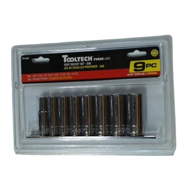 9pc 3/8 Deep Socket Set S.a.e.