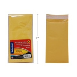 BUBBLE ENVELOPES PEEL&SEAL  4X9 3X8" 6PC/PK"