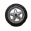 Wheelbarrow Wheel 16'' Flat Free Spoked 5/8 B 6''hub