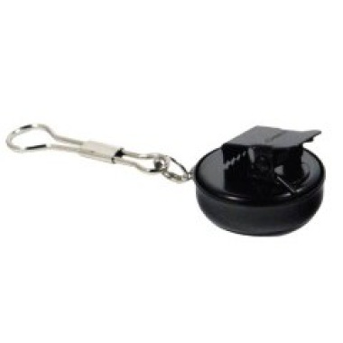 Pull Reel Retractable Black Clip On