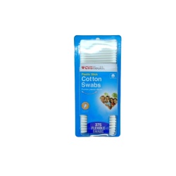 Plastic Stick Cotton Swabs 375pk. Flexible Cvs Health