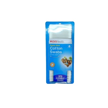 Plastic Stick Cotton Swabs 375pk. Flexible Cvs Health