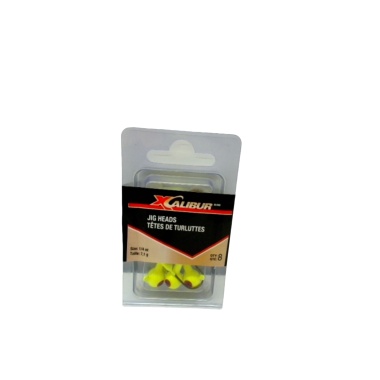 Jig Heads Yellow/red Eye 1/4oz. 8pk Xcalibur