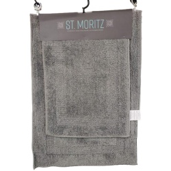 St. Moritz Mf 2pc Bath Mat – Grey