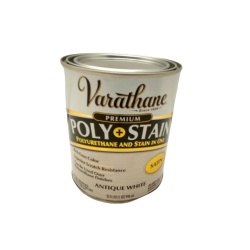 Wood Stain Poly Stain Satin Antique White 946mL Varathane
