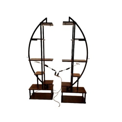 Plant Stand w/Grow Lights 65 7 Tier Half Moon Set Of 2 Blazpath"