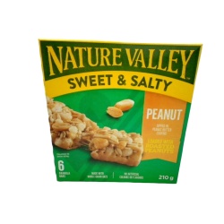 Granola Bars Sweet & Salty Peanut 6pk. 210g. Nature Valley