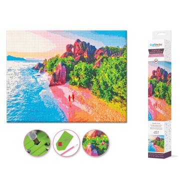Diamond Painting Coastline Art 15.8x19.7