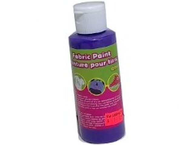 Fabric Paint 120ml. Bottle Purple