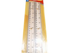 2 Pk. 30cm./12 Wood Rulers with Metal Edge
